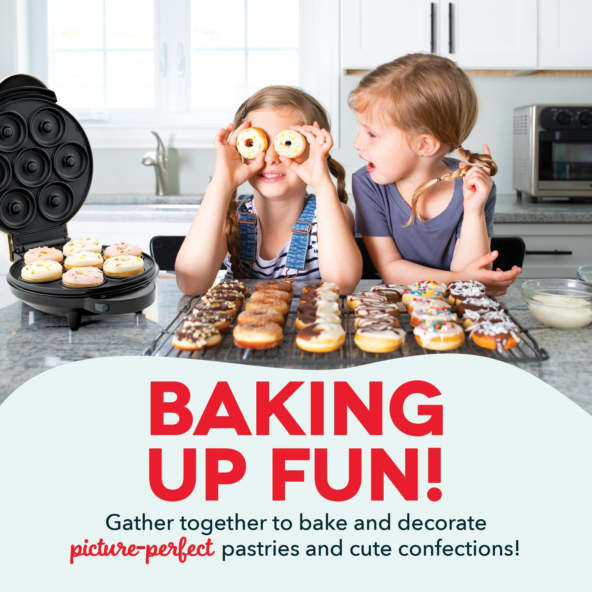 MultiMaker® Treat Maker System: Mini Donut, Mini Cupcake, Heart Waffle
